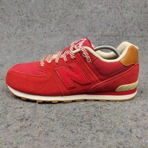 New Balance 574 Boys Running Shoes Size 6 Trainers Sneakers Gum Sole KL574NJg